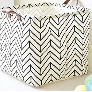 Chevron Patterned Storage Basket